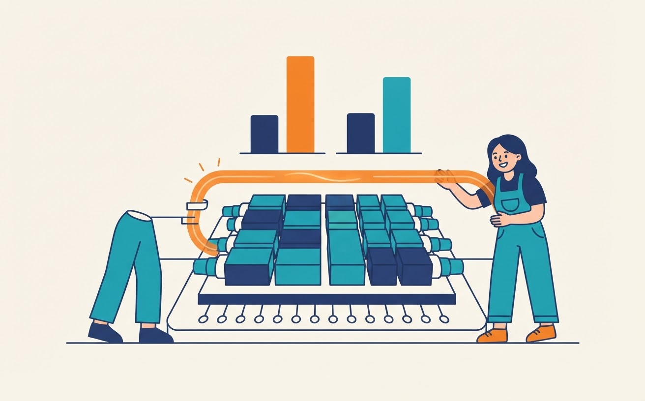 Cartoon illustration for "Researchers introduced MEDEM to design multi-engine deep learning chips"